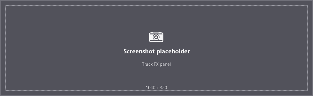 The Track FX panel with its effect modules